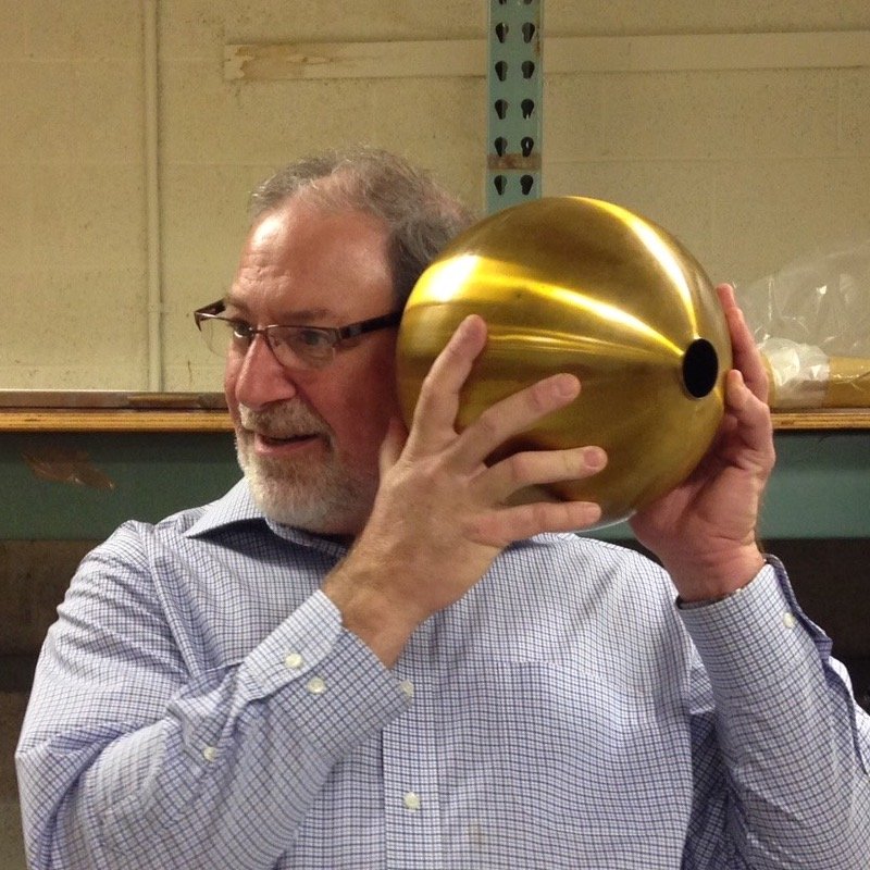 author with Helmholtz resonator