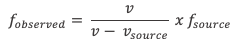 Doppler approach formula