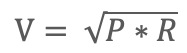 V=srPR